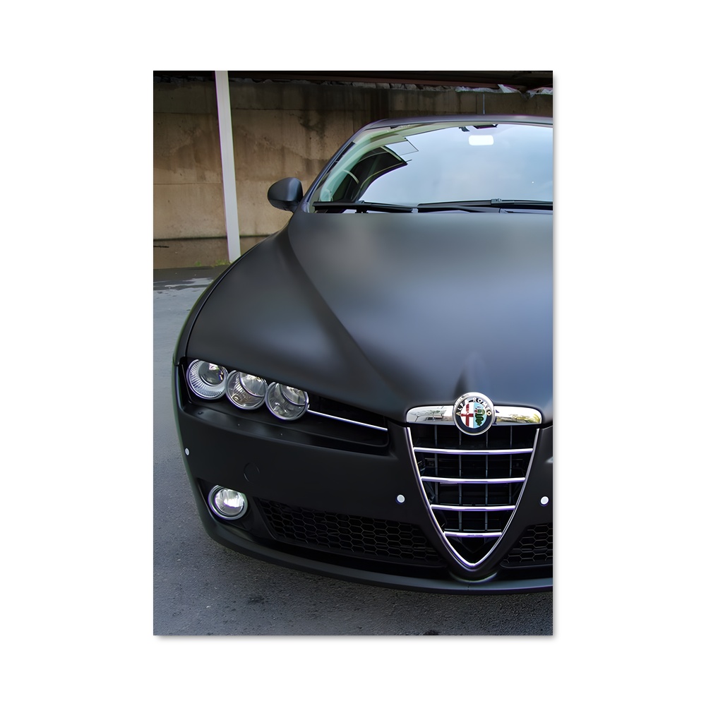 Poster Alfa Noir – affiche Alfa Romeo